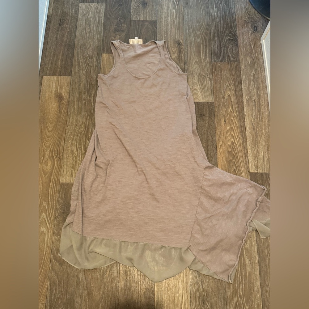 Philosophy Light Brown Maxi Dress Medium